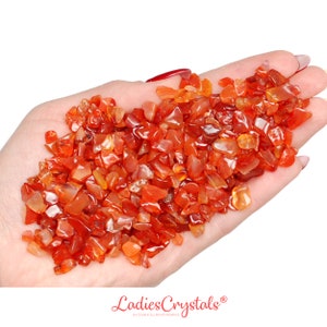 Carnelian Chip Stones, Carnelian Small Tumbled Stones, Craft Supplies, Gifts, Metaphysical Crystals, Crystals, Chip, Gemstone Chips, Favors