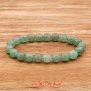 Green Aventurine Bracelet, Green Aventurine Bracelet 8 mm, Aventurine, Bracelets, Green Beade Bracelet, Favors, Gifts, Beaded Bracelet