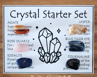Starter Crystals Set, Essential Collection, Gift For Crystal Lovers, Healing Gemstones 2
