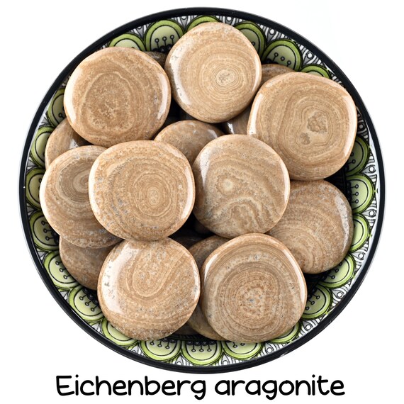 RARE! Eichenberg Aragonite Palm Stone, Banded Earth Crystal, Altar Ritual Healing Gem
