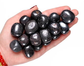 Magnetite Tumbled Stone, Magnetite, Tumbled Stones, Lodestone, Stones, Crystals, Rocks, Gifts, Gemstones, Gems, Zodiac Crystals, Healing