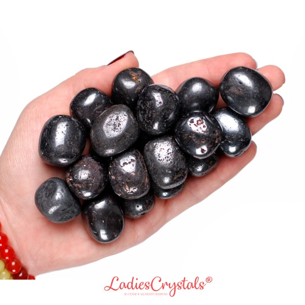 Magnetite Tumbled Stone, Magnetite, Tumbled Stones, Lodestone, Stones, Crystals, Rocks, Gifts, Gemstones, Gems, Zodiac Crystals, Healing