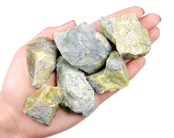 Serpentine Raw Stone, Kundalini Awakening, Earth Energy And Detox Ritual Gem
