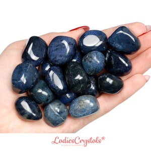 Dumortierite Tumbled Stone, Dumortierite, Tumbled Stones, Stones, Crystals, Rocks, Gifts, Gemstones, Gems, Zodiac Crystals, Healing Crystals