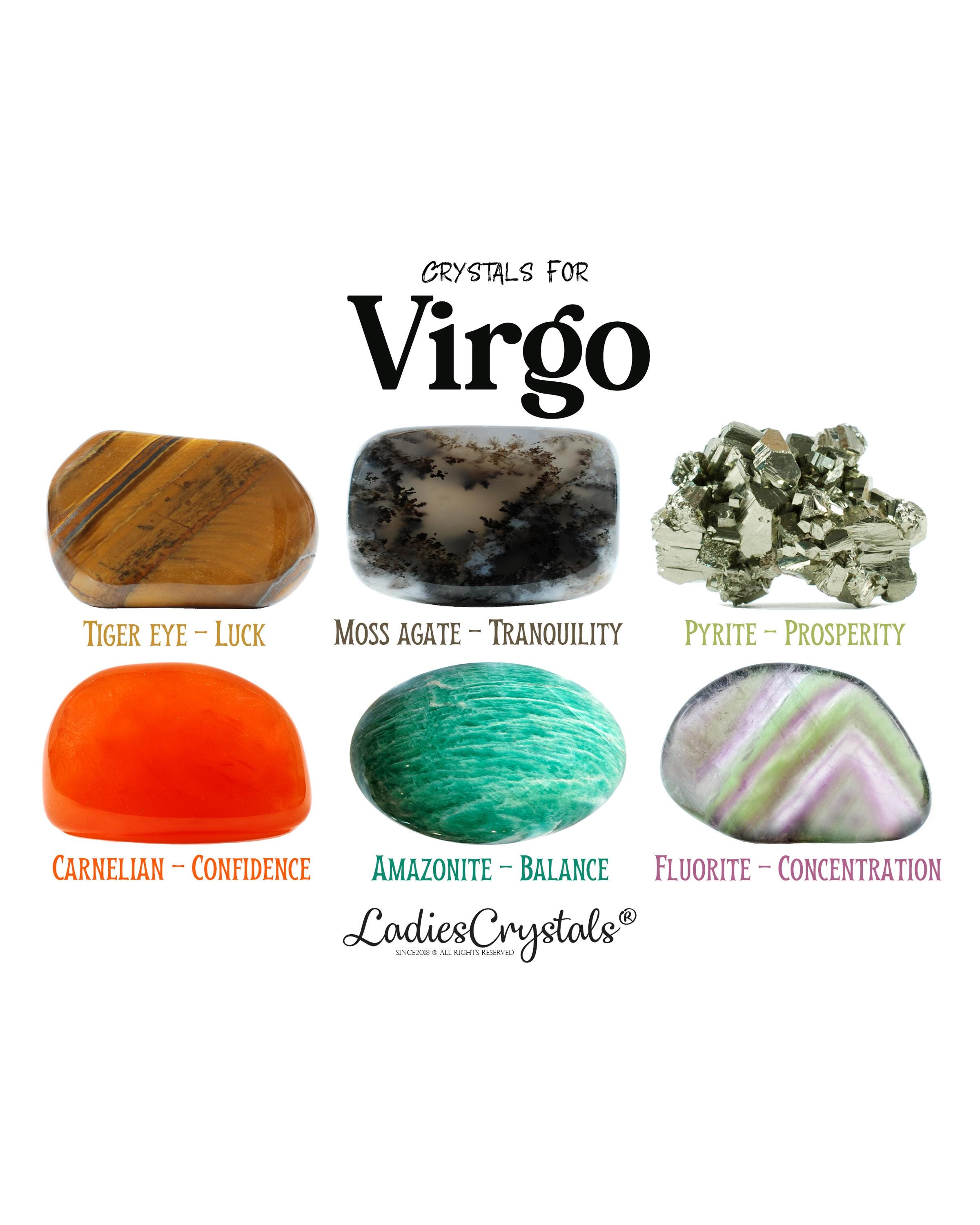 Virgo Crystal Set, Focus and Grounding, Gift for Crystal Lovers