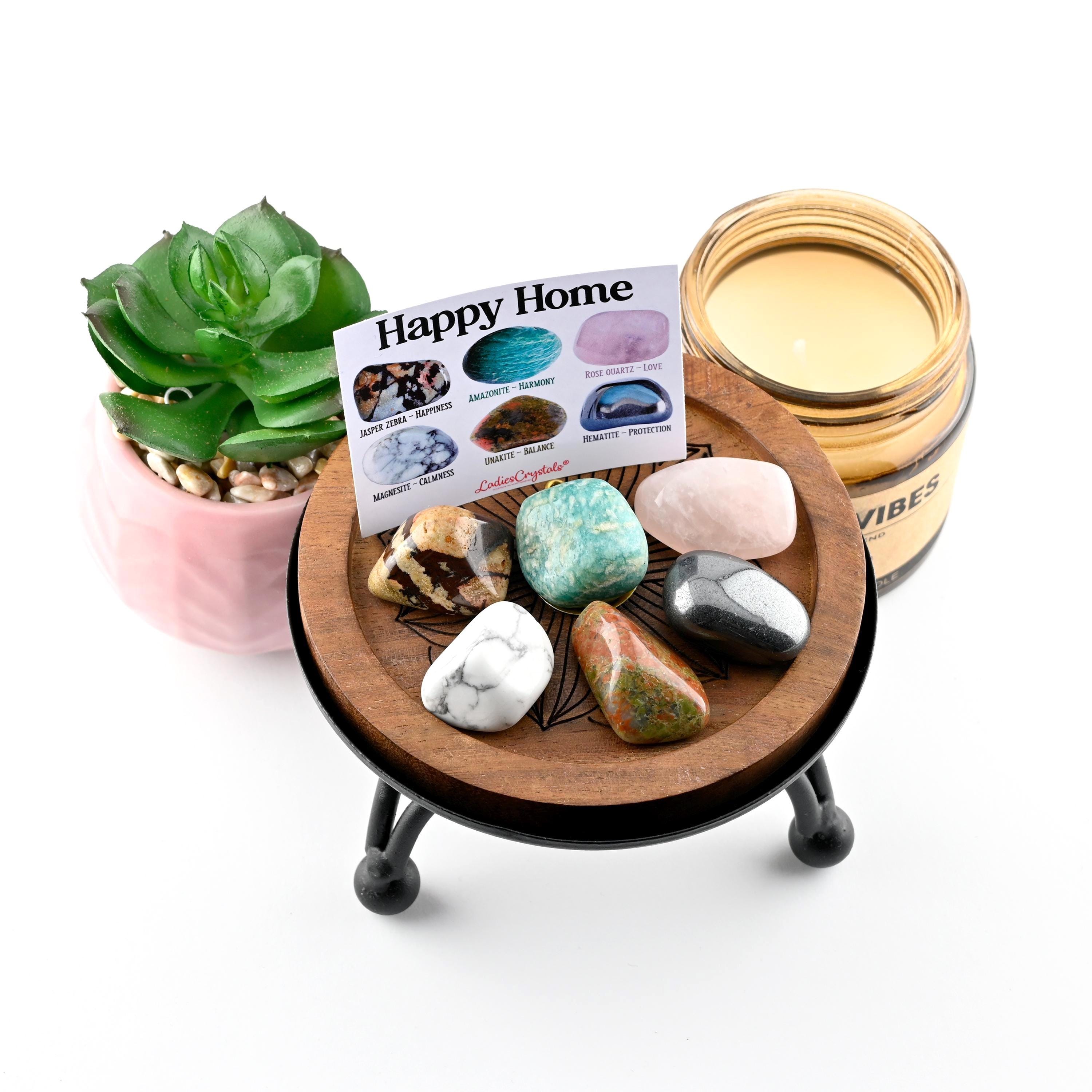 Happy Home Crystal Set, Harmony and Joy, Gift for Crystal Lovers
