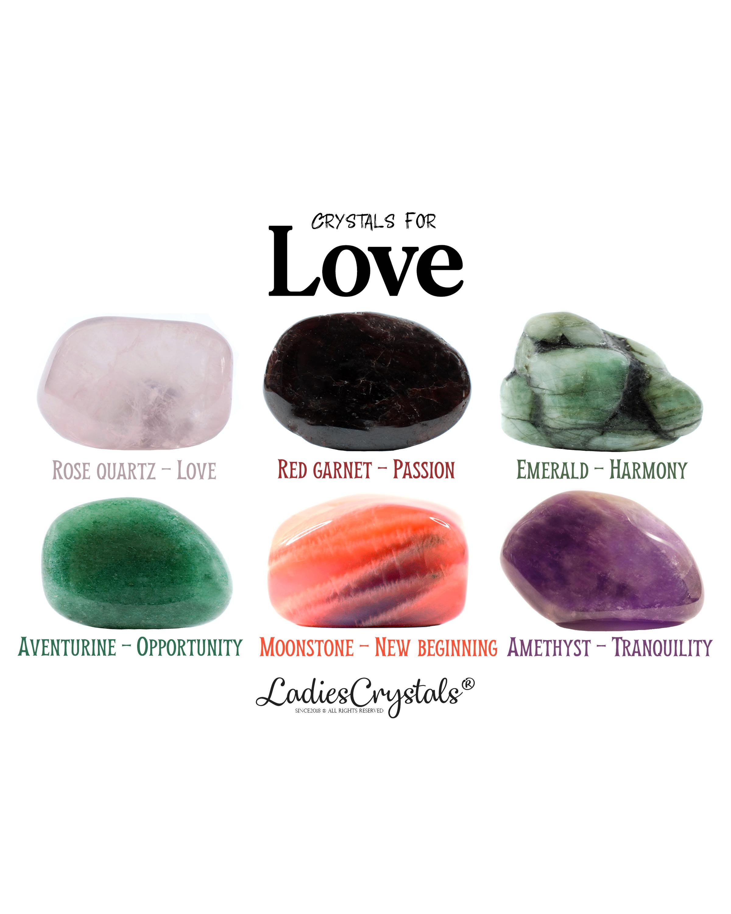 Love Crystals Set, Romance Аnd Attraction Stones, Healing Kit