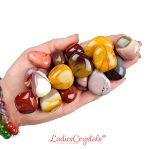 Mookaite Jasper Tumbled Stone, Mookaite Jasper, Tumbled Stones, Crystals, Stones, Gifts, Rocks, Gems, Gemstones, Zodiac Crystals, Healing