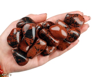 Mahogany Obsidian Tumbled Stone, Mahogany Obsidian, Tumbled Stones, Obsidian, Stones, Crystals, Rocks, Gifts, Gemstones, Gems, Zodiac Stone