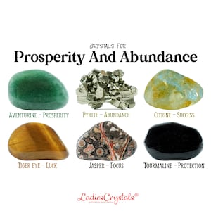 Prosperity And Abundance Crystals Set, Prosperity Crystals, Healing Crystals, Metaphysical Crystals, Crystals, Stones, Gifts, Tumbled Stones