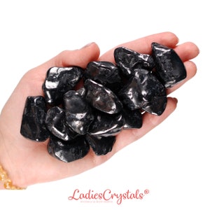 Shungite Tumbled Stone, Shungite, Tumbled Stones, Healing Shungite Stone, Stones, Crystals, Rocks, Gemstones, Gifts, Gems, Zodiac Crystals