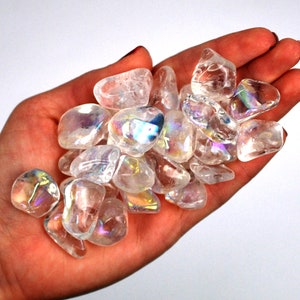 Angel Aura Trommelstein, Angel Aura, Trommelsteine, Kristalle, Steine, Geschenke, Felsen, Edelsteine, Edelsteine, Sternzeichen Kristalle, Heilende Kristalle