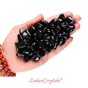 Set Of 10 Black Onyx Tumbled Stones, Black Onyx, Tumbled Stones, Stones, Crystals, Rocks, Gifts, Gemstones, Gems, Zodiac Crystals, Healing