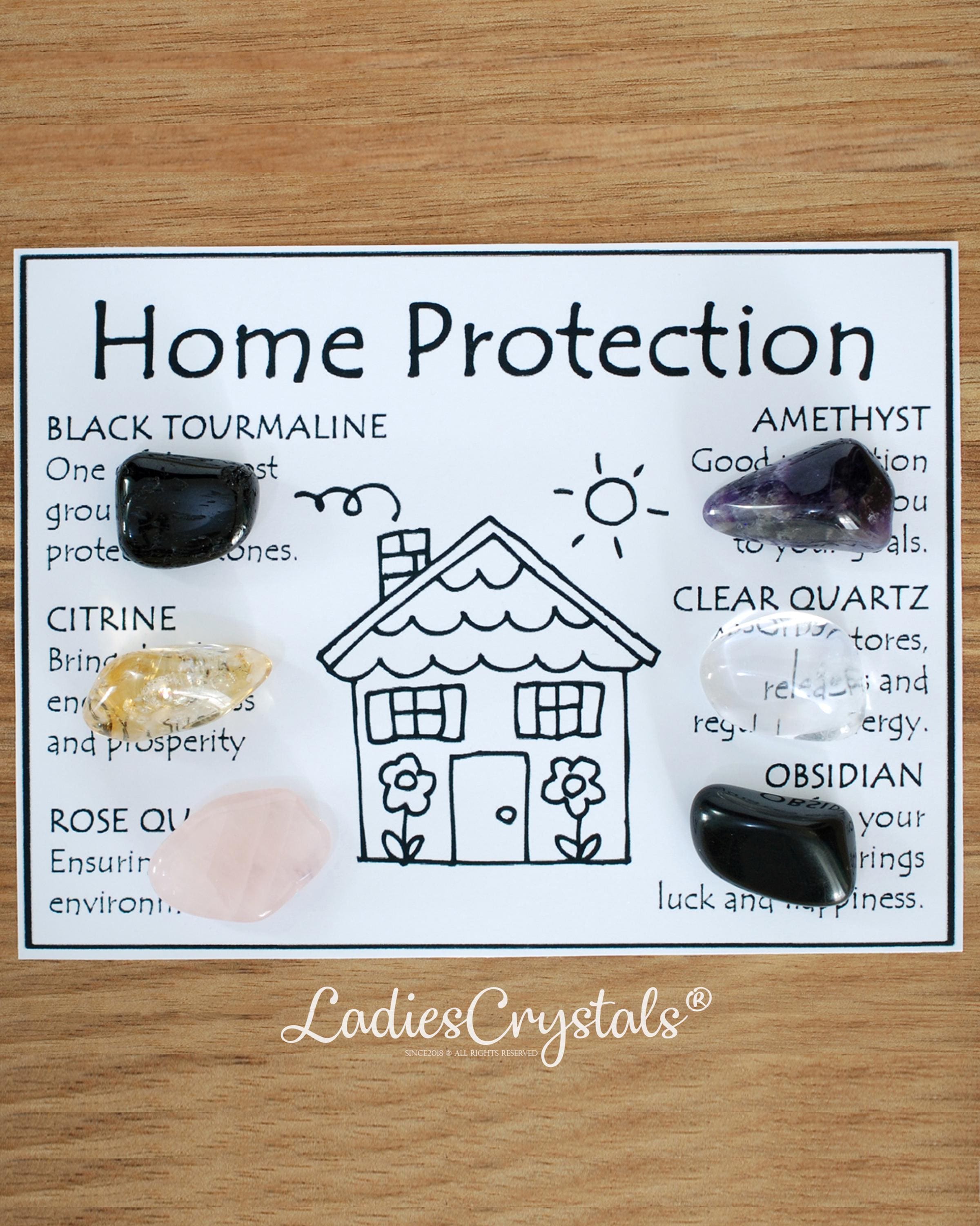 Home Protection Crystal Set, Home Protection Stones, New Home Gift