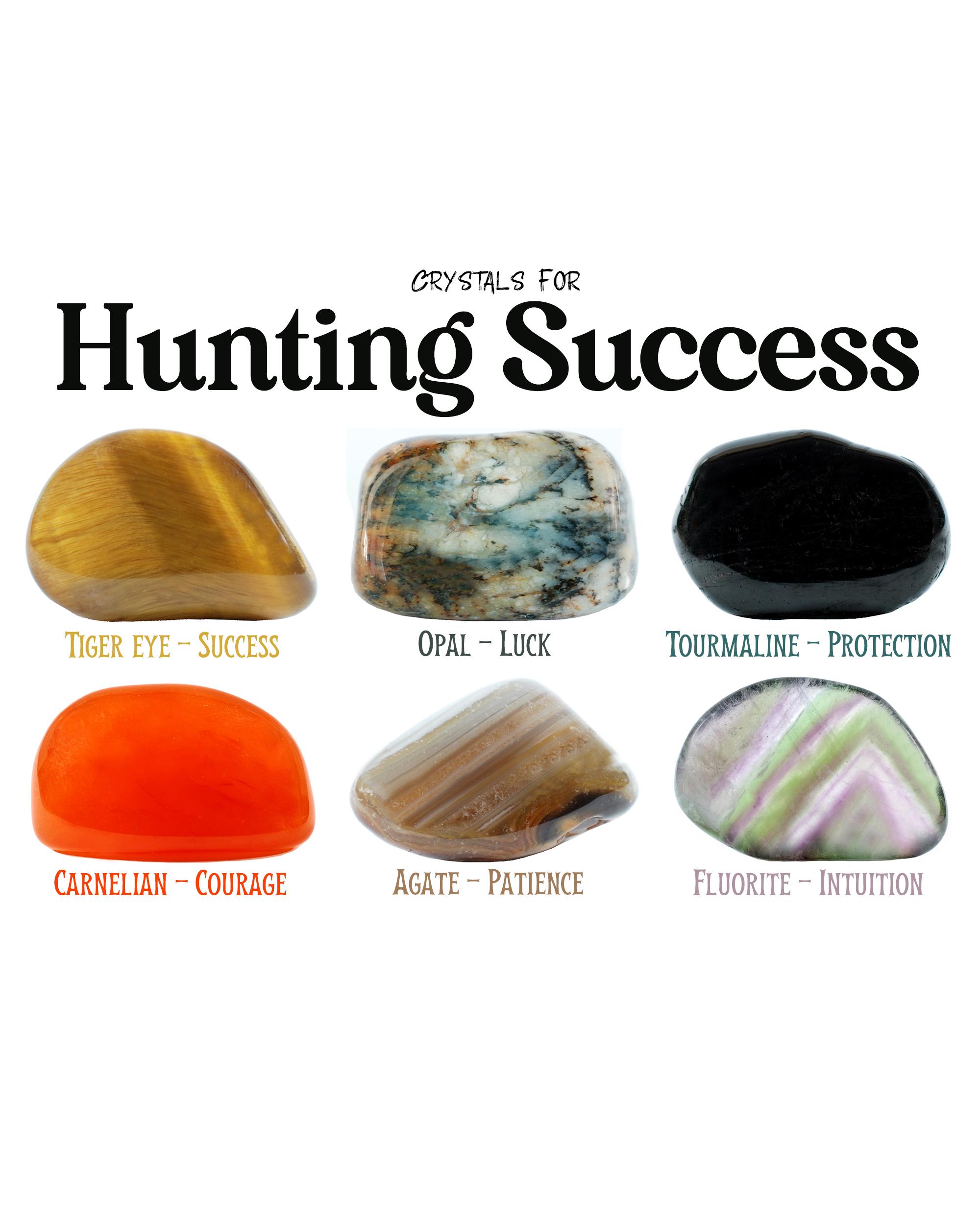 Hunting Success Crystal Set, Luck and Focus, Gift for Crystal
