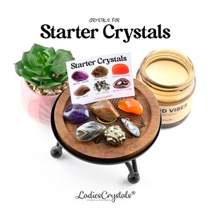 Starter Crystals Set, Beginners  Crystals Set, Healing Crystals, Metaphysical Crystals, Crystals, Stones, Gifts, Tumbled Stones, Gemstones