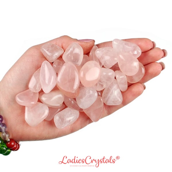 Rose Quartz Tumbled Stone, Rose Quartz, Tumbled Stones, Crystals, Stones, Gifts, Rocks, Gems, Gemstones, Zodiac Crystals, Healing Crystals