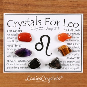 Leo Birthstones Crystals Set, Leo Crystal Set, Crystals For Leo, Crystals Of Leo, Zodiac Leo, Birthstone, Gifts, Crystals, Zodiac, Leo