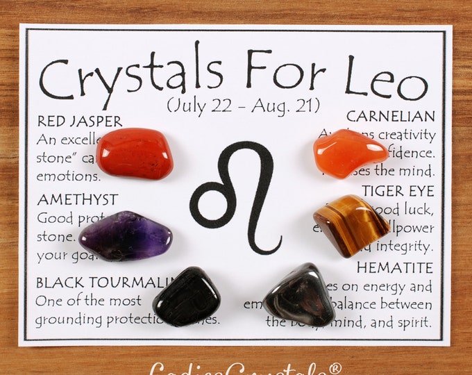 Leo Birthstones Crystals Set, Leo Crystal Set, Crystals For Leo, Crystals Of Leo, Zodiac Leo, Birthstone, Gifts, Crystals, Zodiac, Leo