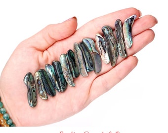 Abalone Shell Sticks, Iridescent Mother Of Pearl, Ritual Supply
