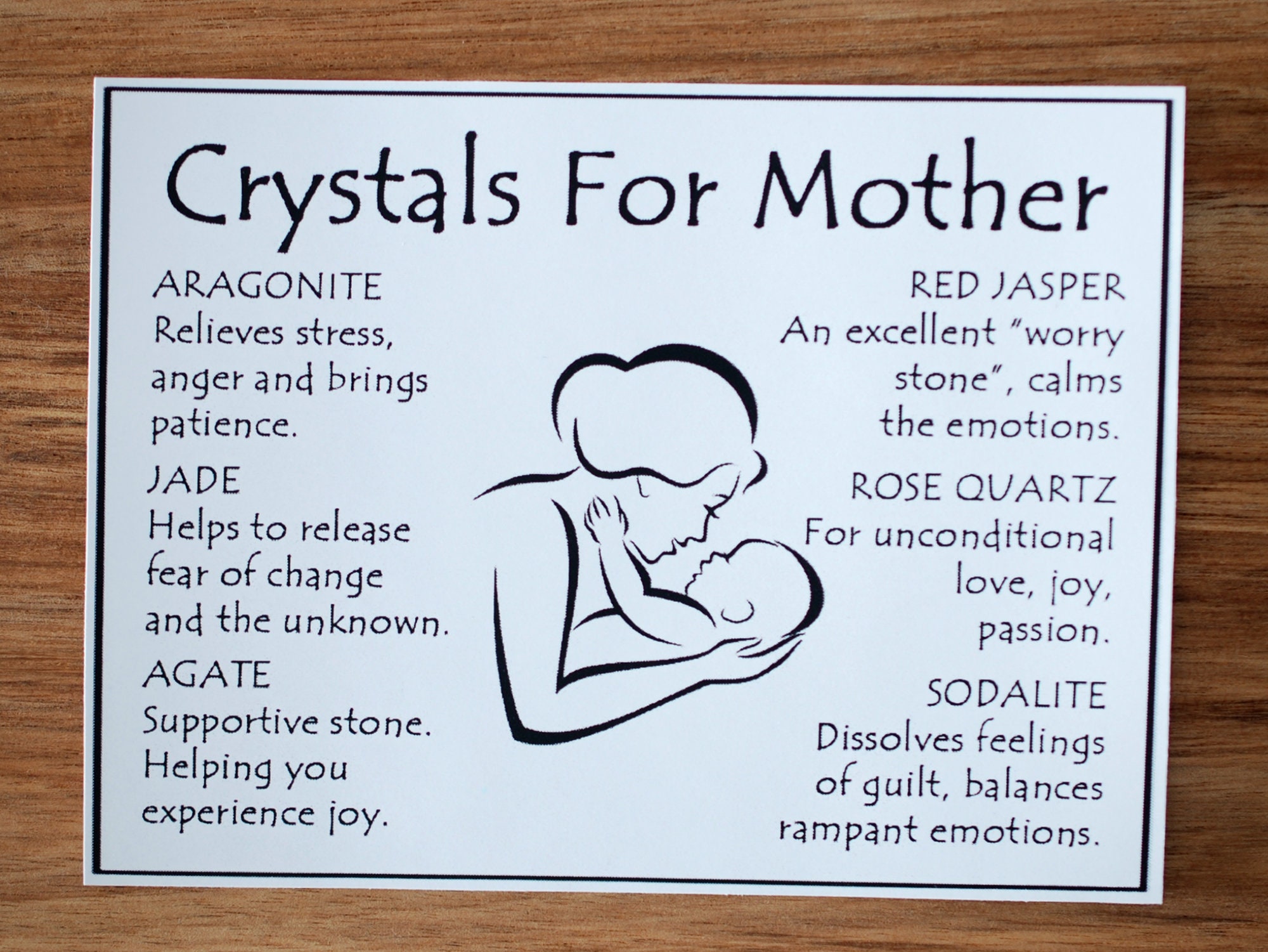 Mother Crystal Set Crytals For Mother Crystals Of Mother Etsy