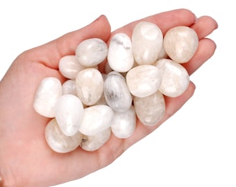 Strontianite Tumbled Stone, Rare Natural Gemstone, Confidence And High Vibration Stone