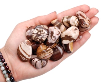Zebra Jasper Tumbled Stone, Balance And Energy, Natural Altar Ritual Gem