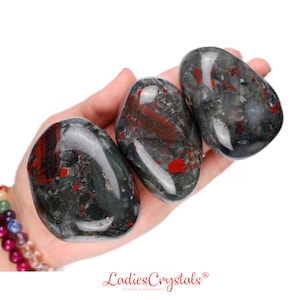 Bloodstone Tumbled Stone, Bloodstone, Tumbled Stones, Heliotrope, Stones, Crystals, Rocks, Gifts, Gemstones, Gems, Zodiac Crystals, Healing