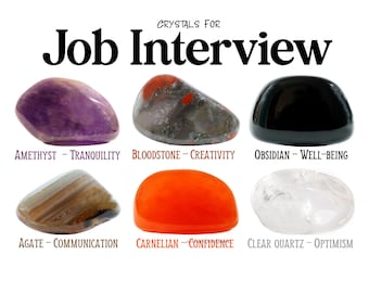 Job Interview Set, Confidence Аnd Luck Gift For Crystal Lovers, Healing Gemstones