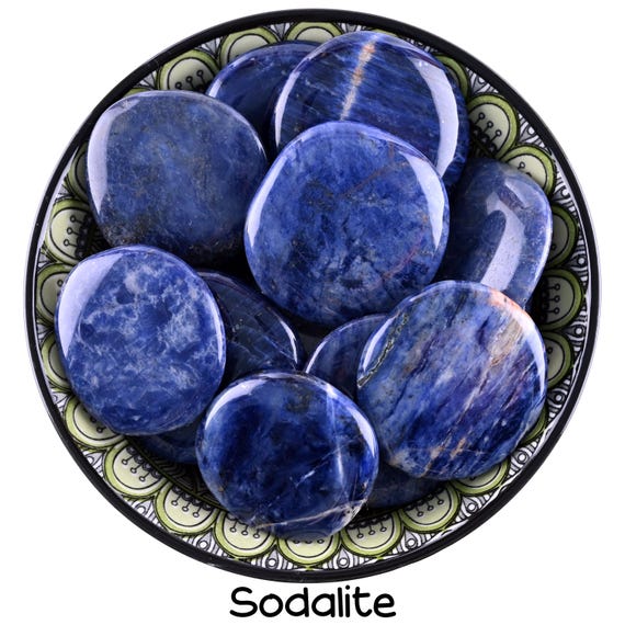 Sodalite Palm Stone, Stone Of Logic And Intuition, Gift For Crystal Lovers