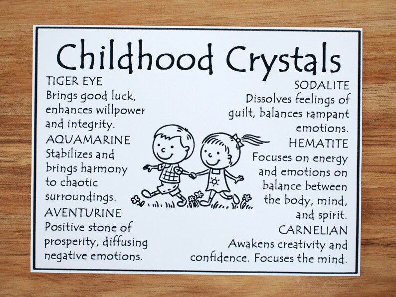 Crystals for Childhood Crystals of Childhood Childhood Etsy
