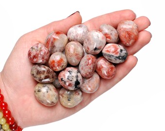 Sunstone Tumbled Stone, Natural Joy & Leadership Crystal, Altar Ritual Gem