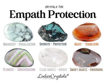 Empath Protection Crystals Set, Protection Crystals, Healing Crystals, Metaphysical Crystals, Crystals, Stones, Gifts, Tumbled Stones, Gems