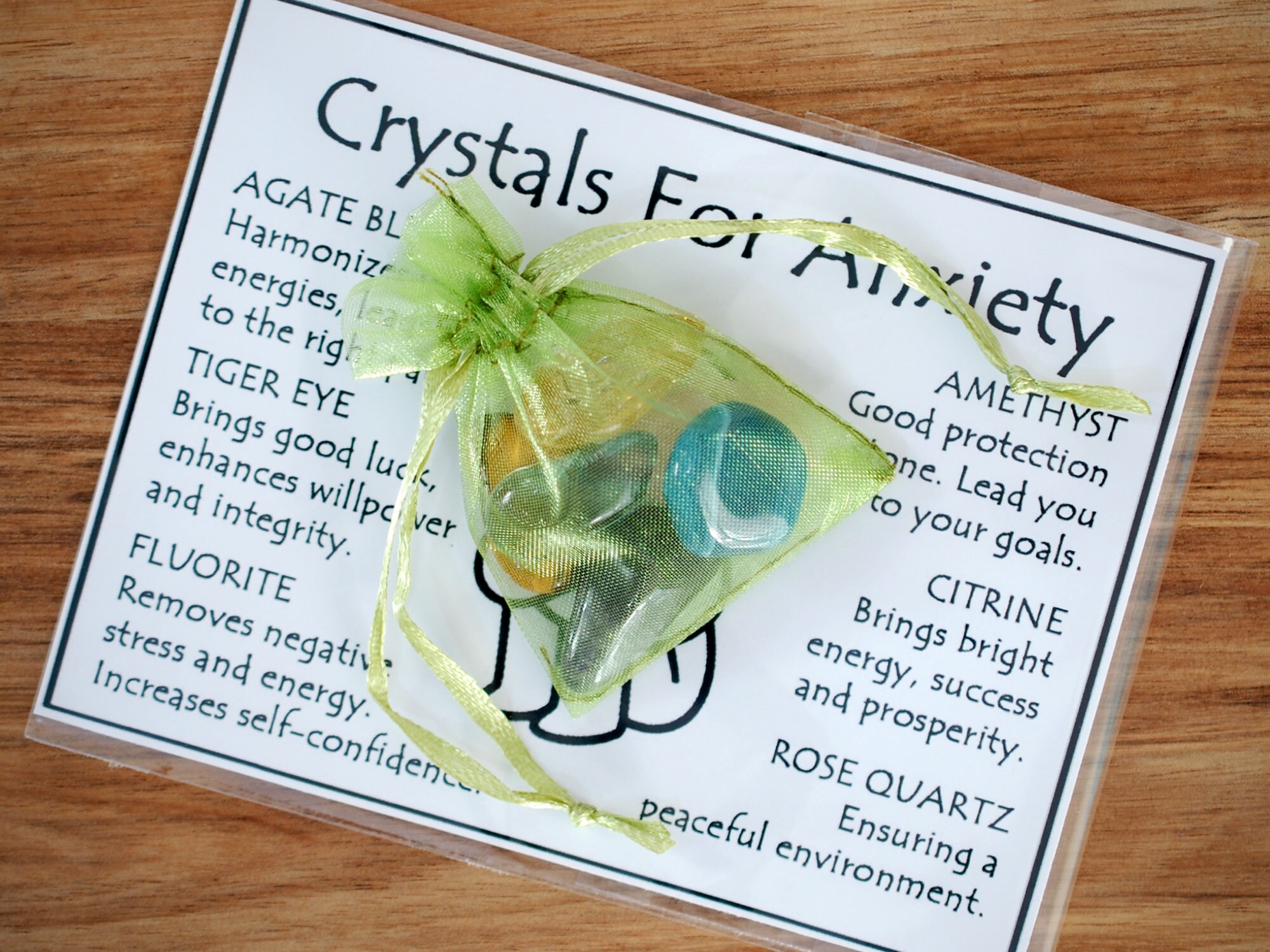 Anxiety Crystals Set Anxiety Crystals Crystals for Anxiety Etsy