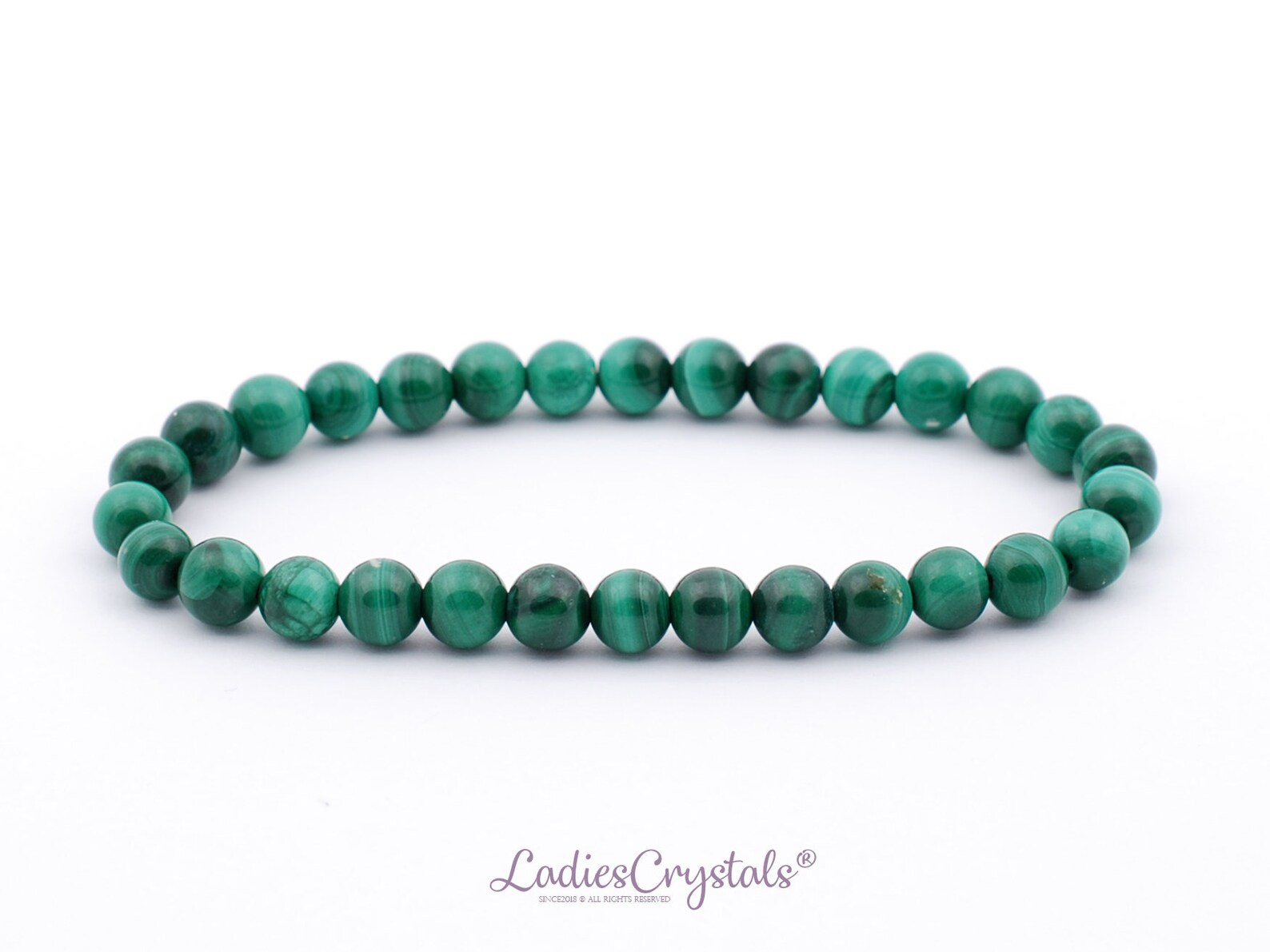 5mm Malachite Bracelet Genuine Malachite Bead Bracelet 5 mm Etsy