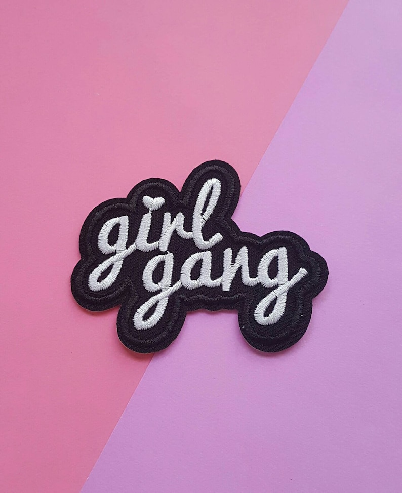 Iron On PatchBest Friend GiftsClothing PatchCraftsJacket PatchJean JacketFunny PatchesBirthday GiftsEaster Gifts GIRL GANG
