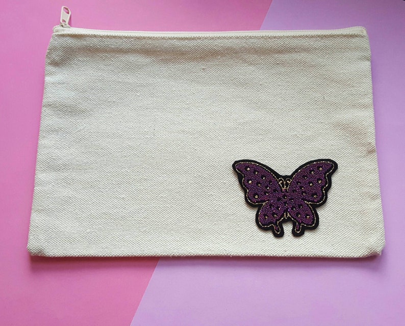 BUTTERFLY PATCH-Microbead PatchButterfly GiftsJacket PatchClothing PatchIron On LatchBirthday GiftsFunny PatchChristmas Gifts