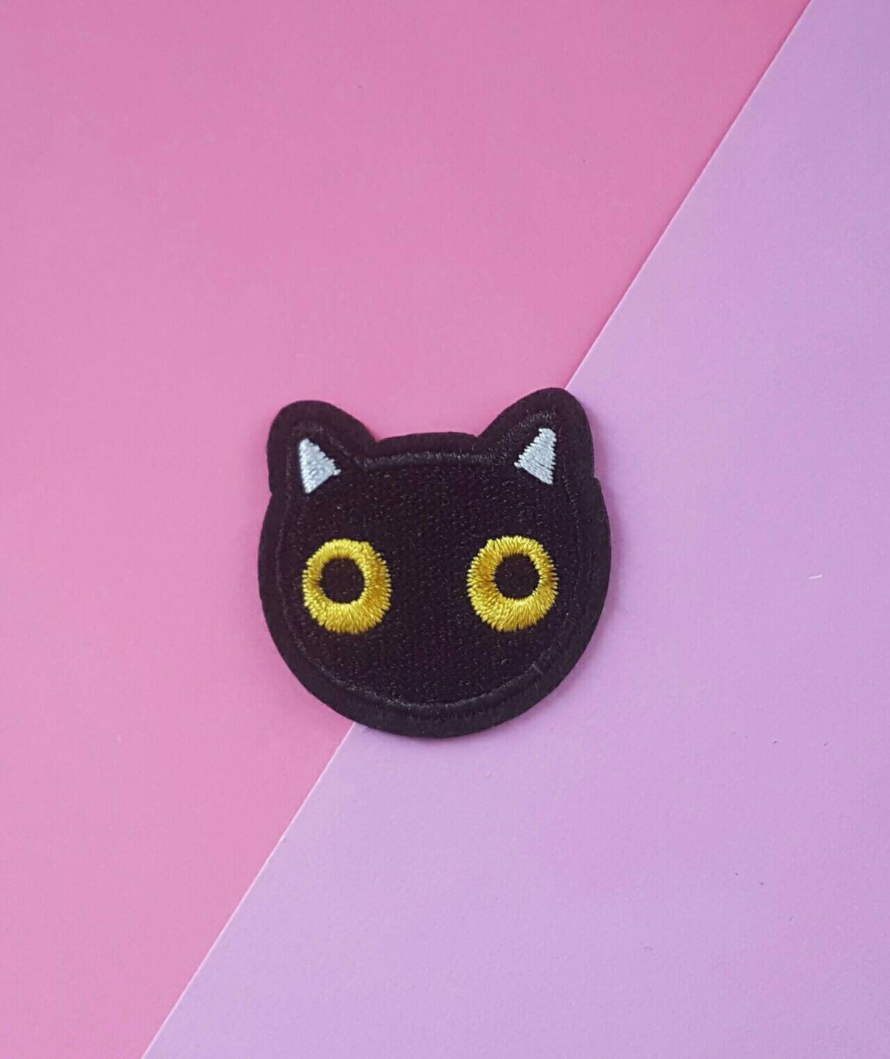 BLACK CAT- Iron On Patch/Animal Patch/Clothing Patch/Jacket Patch/Bac…