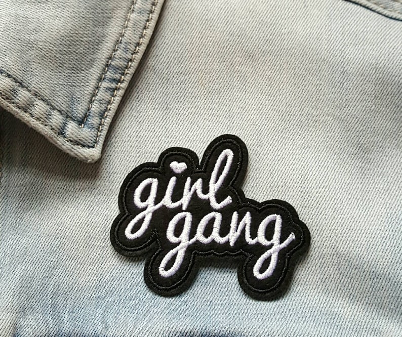 Iron On PatchBest Friend GiftsClothing PatchCraftsJacket PatchJean JacketFunny PatchesBirthday GiftsEaster Gifts GIRL GANG
