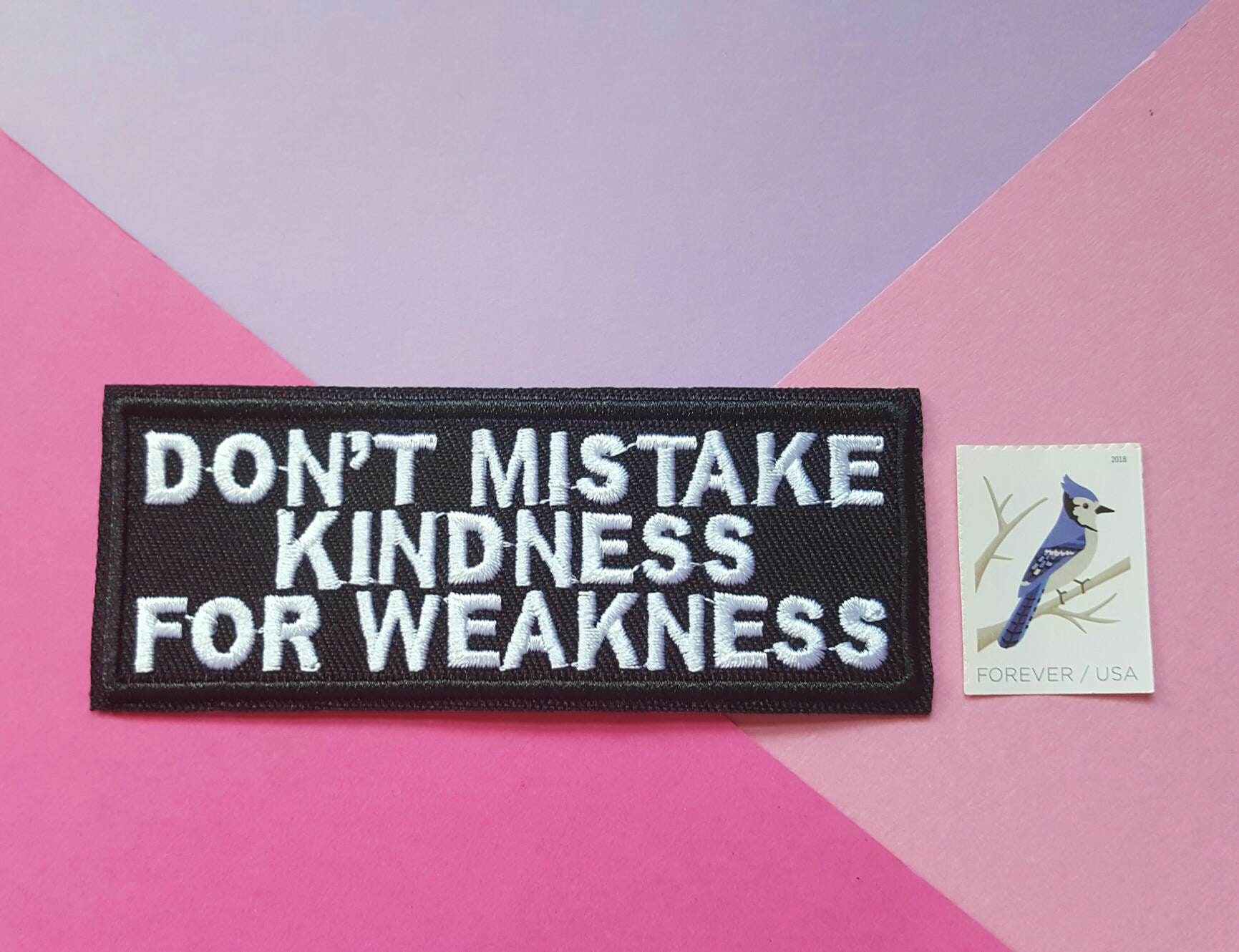 QUOTE PATCH Iron on Patch/embroidered Patch/clothing Etsy