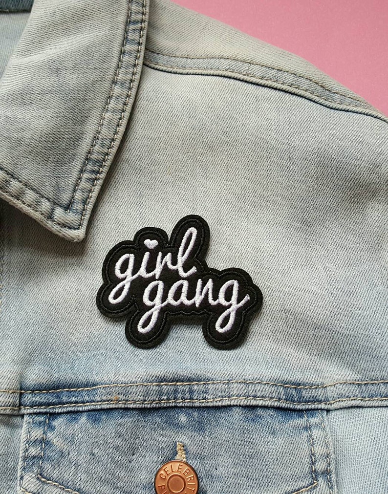 Iron On PatchBest Friend GiftsClothing PatchCraftsJacket PatchJean JacketFunny PatchesBirthday GiftsEaster Gifts GIRL GANG
