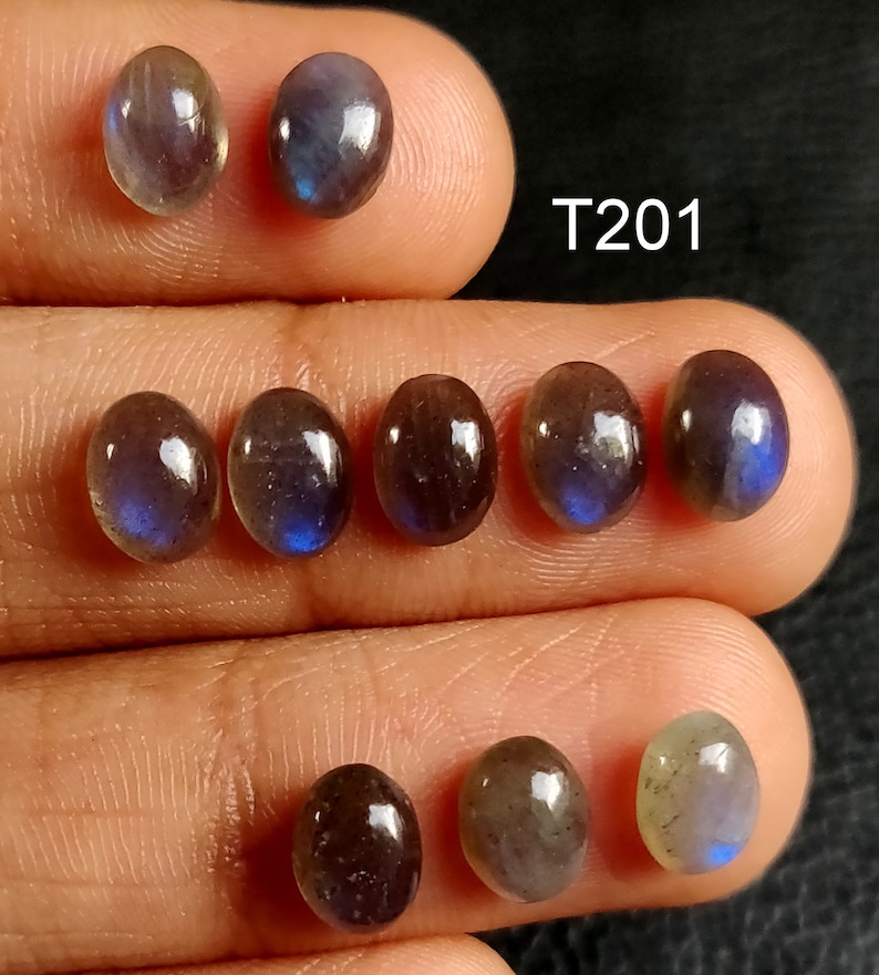 oval shape jewelry making gemstone NATURAL LABRADORITE CABOCHON