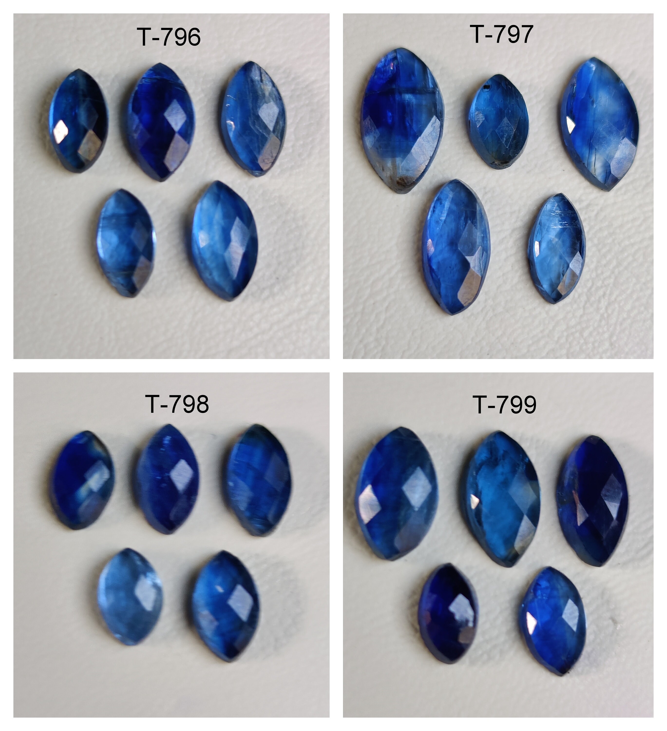 BLUE KYANITE GEMSTONE cut faceted jewelry making gemstone Etsy