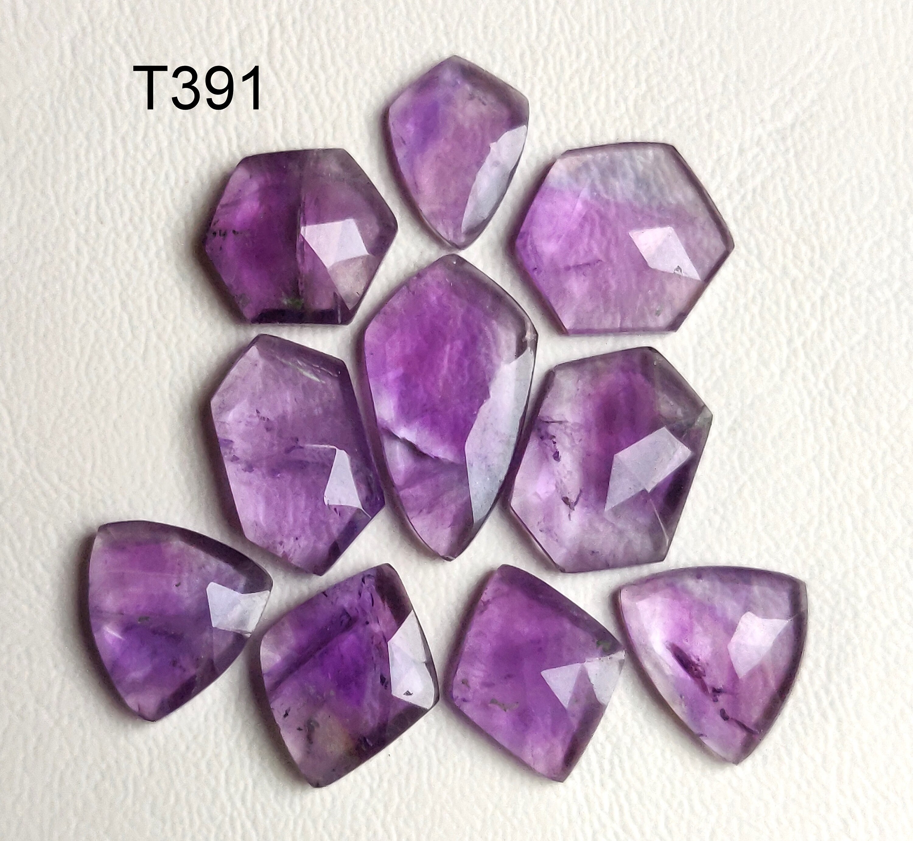 AMETHYST FACETED GEMSTONE cut faceted jewelry making gemstone Etsy