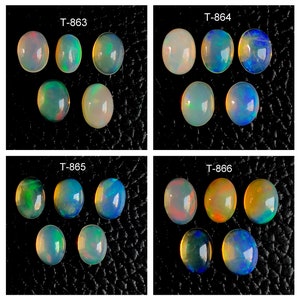 ETHIOPIAN OPAL GEMSTONE , oval shape cabochon jewelry making gemstone