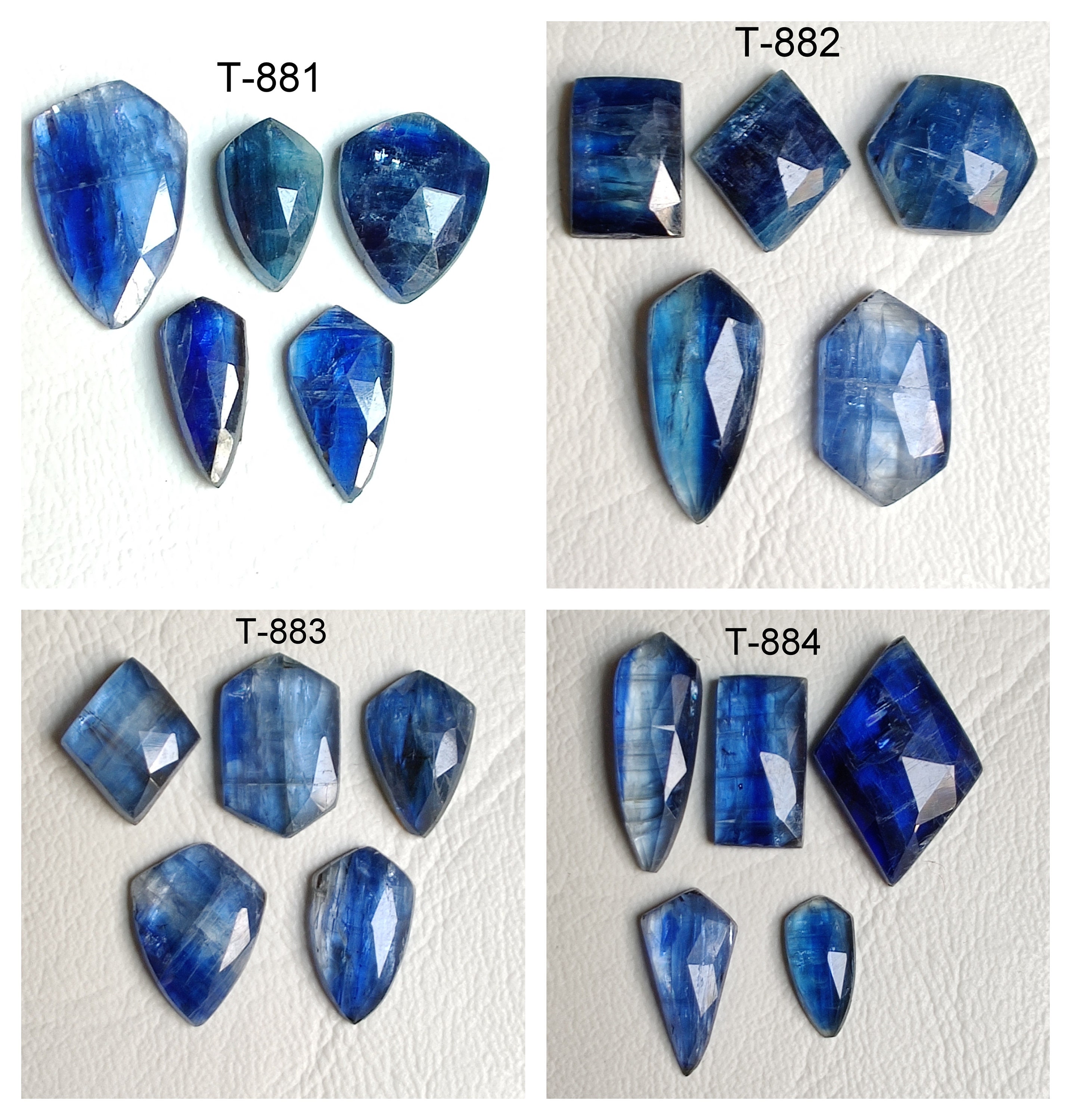 BLUE KYANITE GEMSTONE cut faceted jewelry making gemstone Etsy