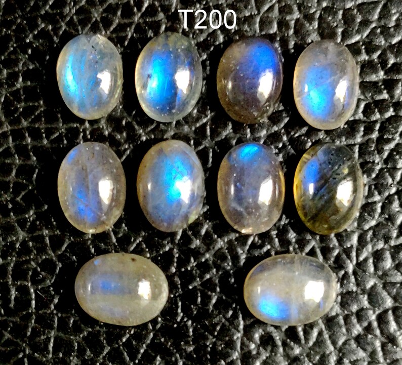 oval shape jewelry making gemstone NATURAL LABRADORITE CABOCHON