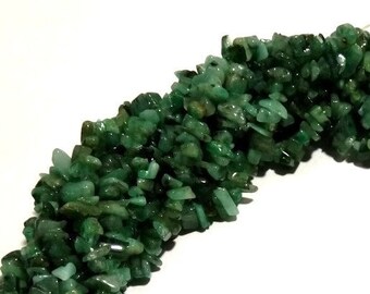 8mm green 7 strand natural EMERALD faceted precious gem stone fancy nugget beads 7mm