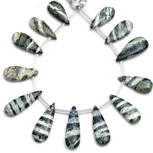 Swiss Opal Long Pear, Hand Polish Smooth Beads, Large Gemstone Beads, 10x20-11x28mm