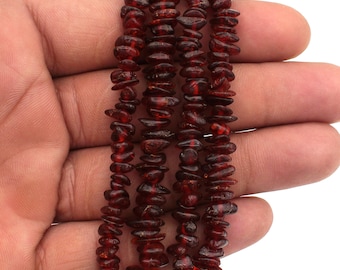 Amber Smooth Uncut Nugget Chips Beads, Smooth Chips Beads, 17''Strand, Yellow Amber Chips Beads, Amber Gemstone Beads, Jewelry Making Beads